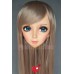 (XYing)Crossdress Sweet Girl Resin Half Head Female Cartoon Character Kigurumi Mask With BJD Eyes Cosplay Anime Role Lolita Doll Mask